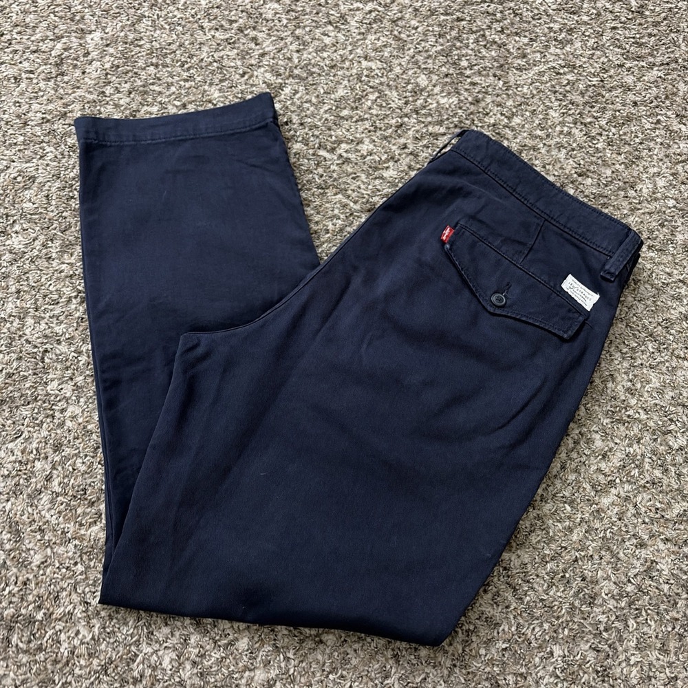 Levi's Chino Pants Navy Blue Men's 36x30 100% Cotton XX Chino